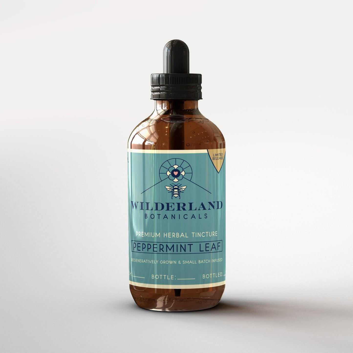 Peppermint Leaf tincture, 100mL bottle - Wilderland Botanicals