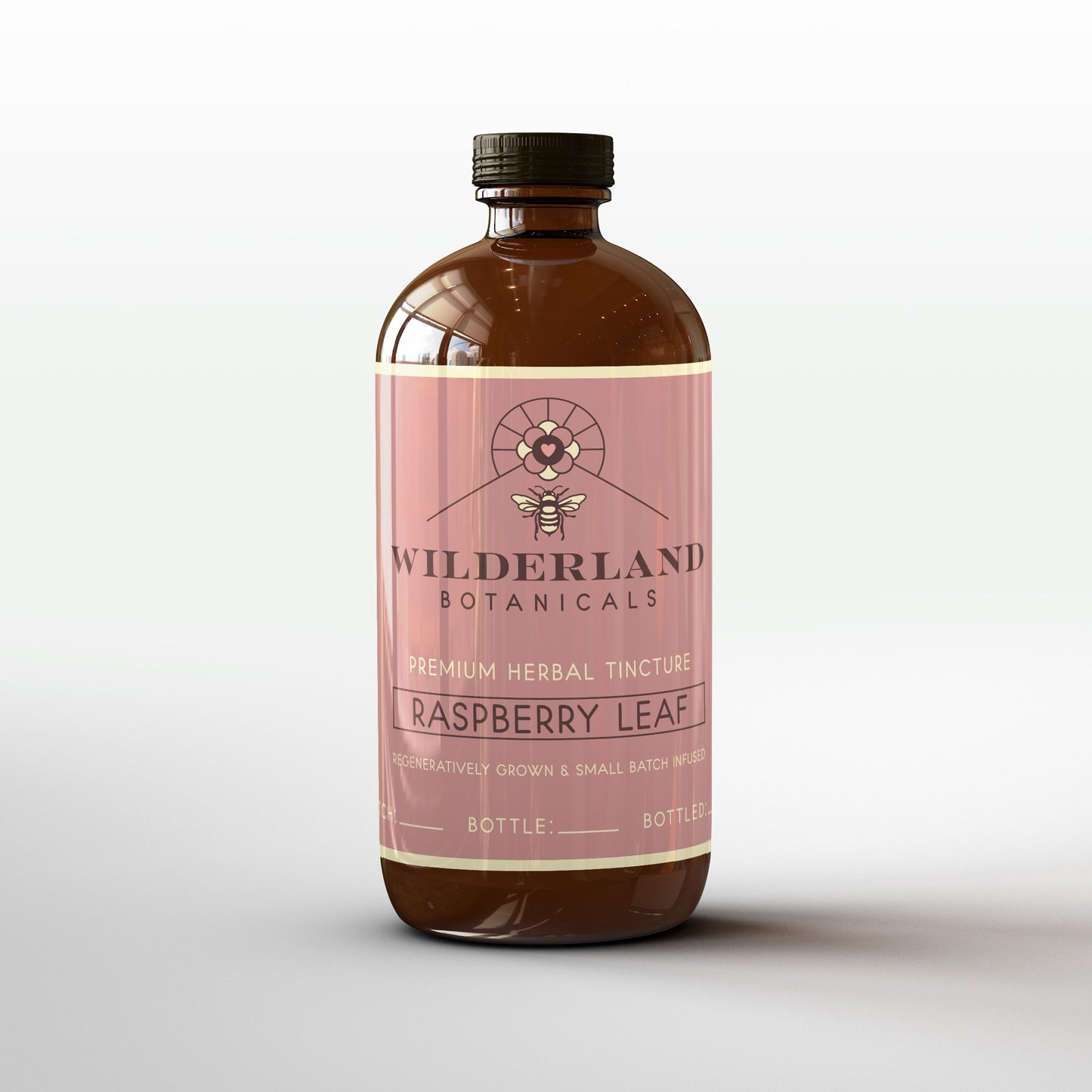 Raspberry Leaf tincture, 250mL bottle - Wilderland Botanicals
