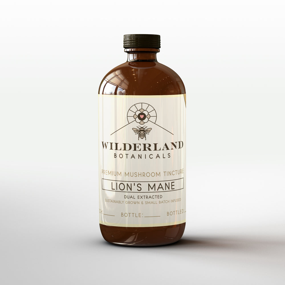 
                  
                    Dual Extracted Lion's Mane Tincture, 250mL Bottle - Wilderland Botanicals
                  
                