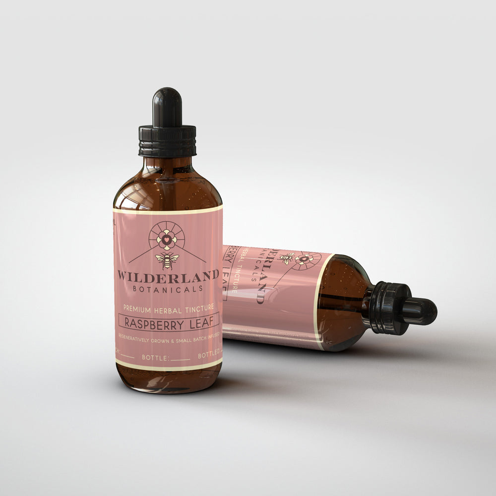 
                  
                    Organic Raspberry Leaf tincture - Wilderland Botanicals
                  
                